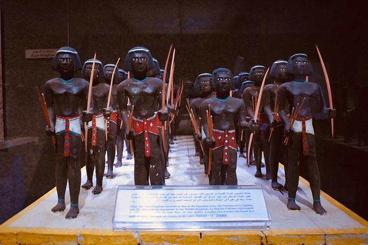 Luxor to Aswan Itinerary - Model of Nubian soliders at Nubain Museum in Aswan