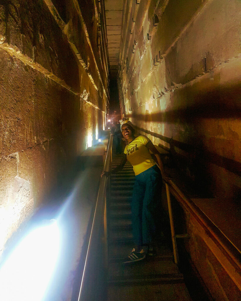 Inside the Great Pyramid at Giza