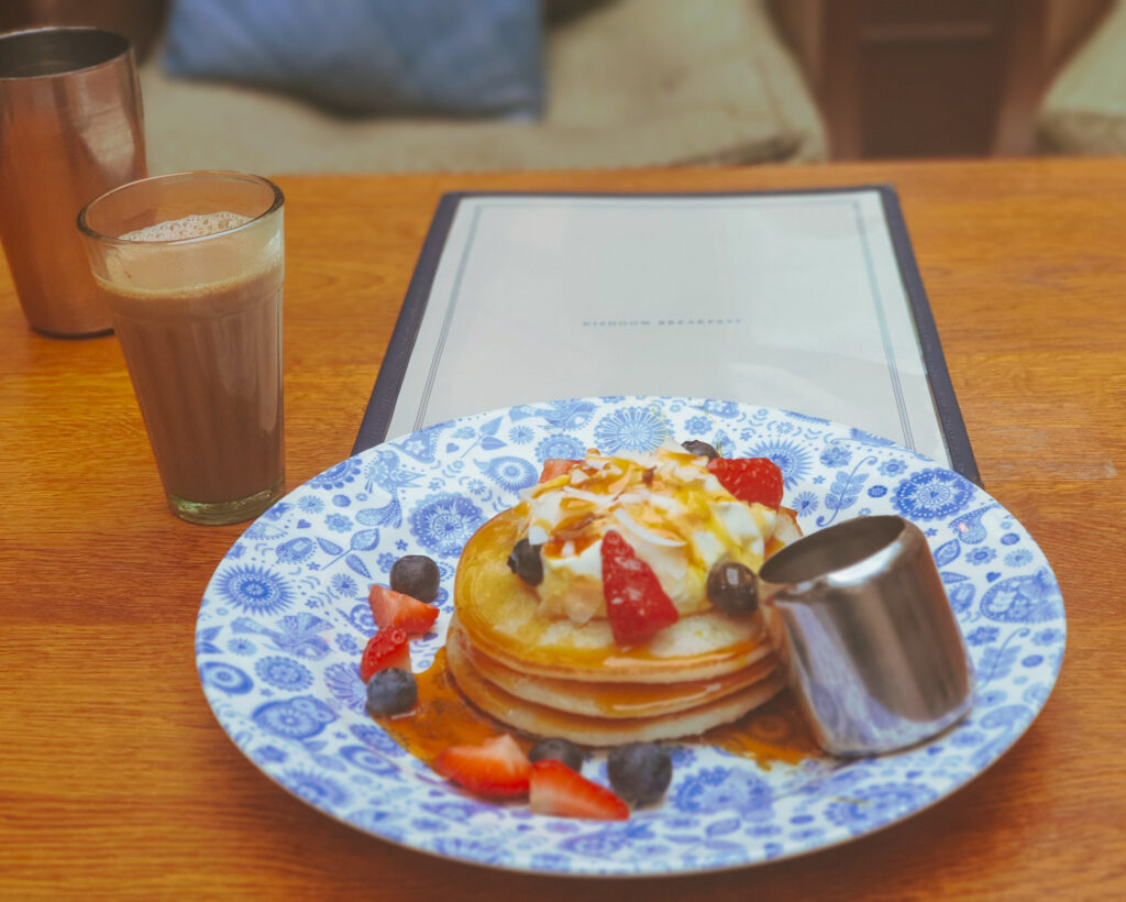 Breakfast or lunch at Dishoom, Shoreditch - Uttapam Stack