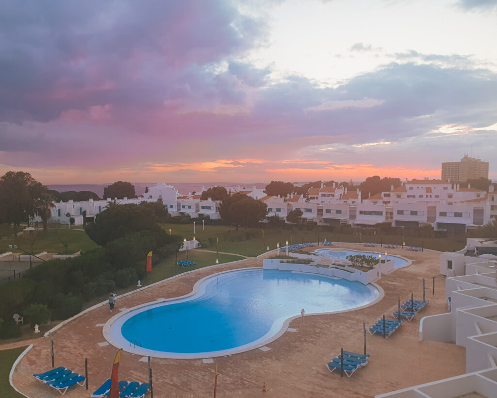 Deep in the Algarve - view from apartment at Prainha Club, Alvor