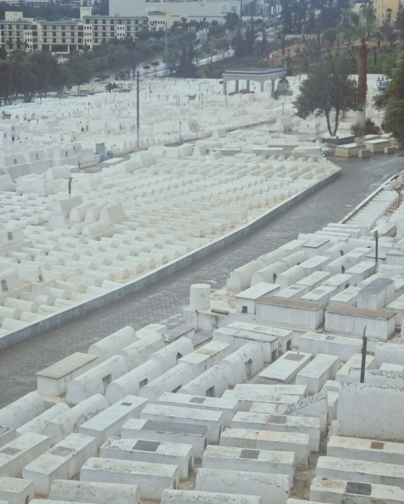 How to spend a weekend in Fez - picture Jewish Cemetery with 400-year-old whitewashed tombstones