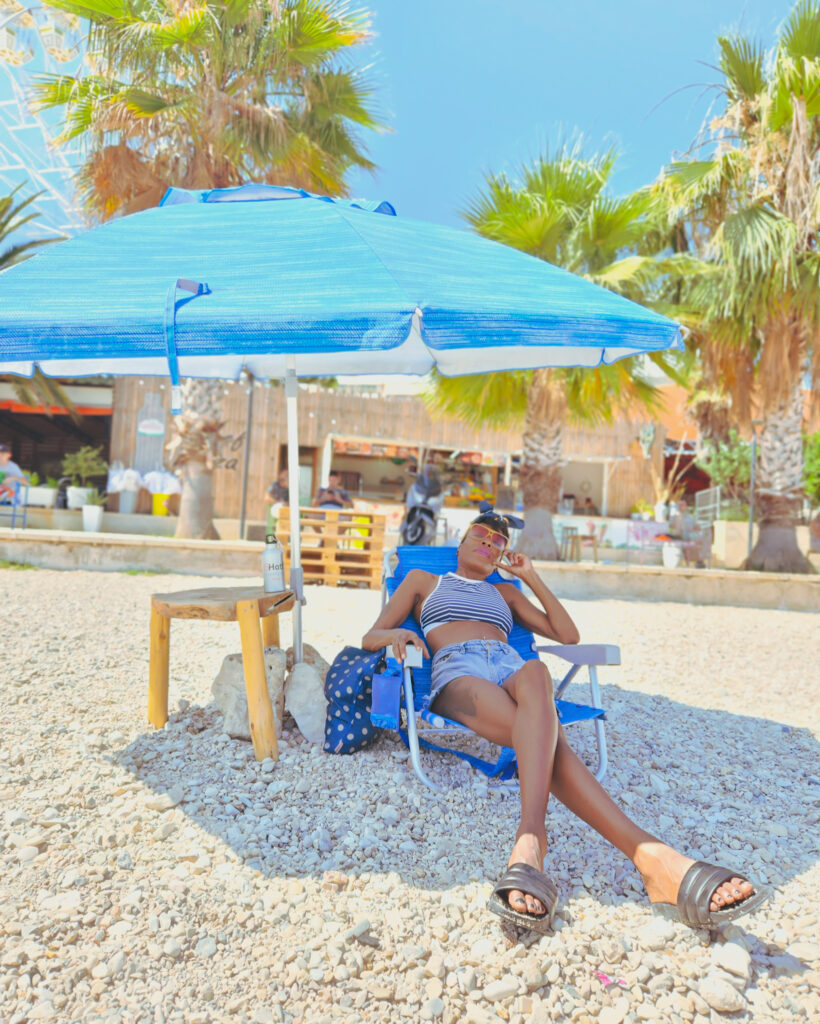 Relaxing on the beach in Saranda - The Albanian Riviera